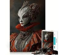 Puzzle de 1000 pièces représentant Un Portrait de Femme Steampunk idéal pour Les Adolescents pour améliorer Leur mémoire et Leurs Loisirs Découpe Solide Cadeau Parfait pour Les vœux du Père Noël