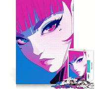 Puzzle de 1000 pièces représentant Un Portrait de Fille d'anime pour Adultes Jeu de mémoire et de réflexion Découpe Laser pour Un Assemblage Parfait Cadeau Unique pour soulager Le Stress (50x75cm)