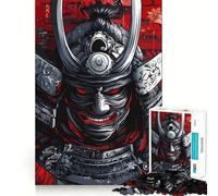 Puzzle de 1000 pièces représentant Un Portrait de Guerrier samouraï, idéal pour Les Adolescents Un Casse-tête Relaxant et Amusant à Assembler, Un Cadeau touchant (50x75cm)
