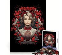 Puzzle de 1000 pièces représentant Un Portrait de Jeune Fille Slave idéal pour Les Adolescents pour améliorer Leur mémoire et Leurs Loisirs Découpe Solide Cadeau Parfait pour Les vœux du Père Noël