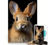 Puzzle de 1000 pièces représentant Un Portrait de Lapin, idéal pour Les Adolescents, Un Jeu Stimulant pour Le Cerveau, Un Cadeau Classique Assembler et Partager (50x75cm)
