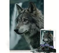 Puzzle de 1000 pièces représentant Un Portrait de Loup, idéal pour Adultes stimulez Votre Esprit, apaisez-Vous et amusez-Vous Bords réguliers Un Cadeau attentionné (38x52cm)