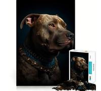 Puzzle de 1000 pièces représentant Un Portrait de Rottweiler, idéal pour Les Adolescents Cadeau Parfait pour se détendre et Passer Un Bon Moment (50x75cm)