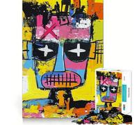Puzzle de 1000 pièces représentant Un Portrait de Visage Pop Art, idéal pour Les Adultes, pour stimuler la mémoire, se divertir à la Maison et décorer Un Mur (38x52cm)