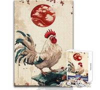 Puzzle de 1000 pièces représentant Un Poulet Japonais, idéal pour Adultes Apprentissage ludique et activité Cognitive Cadeau Parfait pour des Surprises joyeuses Dimensions:50x75cm