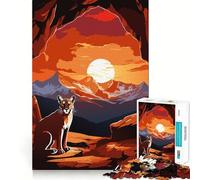 Puzzle de 1000 pièces représentant Un Puma, idéal pour Les Adolescents Jeu de réflexion et de Loisirs de qualité supérieure Cadeau attentionné (38x26cm)