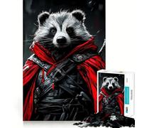 Puzzle de 1000 pièces représentant Un Raton Laveur Guerrier et Un Blaireau, Un Animal Sauvage, idéal pour Les Adolescents Jeu de logique et de détente, découpe précise, Cadeau Artistique (50x75cm)