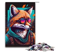 Puzzle de 1000 pièces représentant Un Renard idéal comme Cadeau de Noël pour Adultes et Adolescents à partir de 14 Ans avec Le Père Noël Dimensions 75x50cm