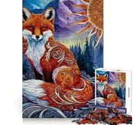 Puzzle de 1000 pièces représentant Un Renard orné dans Un Paysage de Montagne, idéal pour Les Adolescents Renforce la mémoire, favorise Les Moments de Calme et de qualité Cadeau Classique (38x52cm)