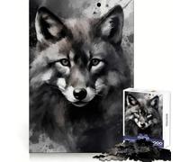 Puzzle de 1000 pièces représentant Un Renard Peint à l'aquarelle, idéal pour Les Adolescents Développe la mémoire, Offre Un Moment de détente agréable et des Bords Nets Surprise de Noël (50x75cm)