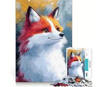 Puzzle de 1000 pièces représentant Un Renard Roux, idéal pour Adultes Jeu Intelligent et Amusant, Assemblage de Motifs, Cadeau précieux (50x75cm)