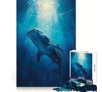 Puzzle de 1000 pièces représentant Un Requin-Baleine dans l'océan (38x26cm) pour Adultes Un Cadeau mémorable et apaisant pour se détendre