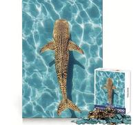 Puzzle de 1000 pièces représentant Un Requin-Baleine dans Une Eau Turquoise, idéal pour Les Adolescents Découpe soignée, Cadeau Original et Stimulant la logique et la réflexion (50x75cm)