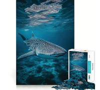 Puzzle de 1000 pièces représentant Un Requin-Baleine et des Adolescents sous l'eau Jeu de mémoire et Système de Verrouillage sécurisé,Aucune pièce ne se détache pour Les Voyages
