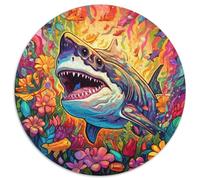 Puzzle de 1000 pièces représentant Un Requin coloré pour Adultes, idéal pour la décoration intérieure, idéal comme Cadeau de Noël et du Nouvel an pour Les Adolescents 67,5 x 67,5 cm