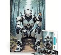 Puzzle de 1000 pièces représentant Un Robot dans la forêt, idéal pour Les Adolescents Ce Puzzle stimule la mémoire, soulage la Tension et Offre Un aperçu des Finitions de qualité Artistique (38x52cm)