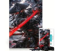 Puzzle de 1000 pièces représentant Un samouraï à l'épée flamboyante, idéal pour Les Adultes, pour stimuler la mémoire, se divertir à la Maison et décorer Un Mur (38x26cm)