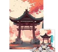 Puzzle de 1000 pièces représentant Un sanctuaire Japonais Un Jeu addictif pour cultiver la Patience se détendre développer Son Analyse et sa logique Une œuvre d'art à Offrir (Taille 38x26cm)