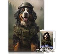 Puzzle de 1000 pièces représentant Un Soldat de Montagne Bernois Idéal pour se détendre Seul Découpe précise et de qualité supérieure Dimensions:38x52cm