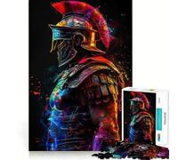 Puzzle de 1000 pièces représentant Un Soldat Spartiate Guerrier (38x52cm),Jeu de réflexion Stimulant,sans pièces détachées,défi cérébral interactif pour la Maison