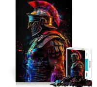Puzzle de 1000 pièces représentant Un Soldat Spartiate Guerrier,idéal pour Les Adolescents Activité de Groupe Amusante,relaxante et Facile à Vivre en intérieur (50x75cm)
