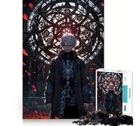 Puzzle de 1000 pièces représentant Un Sorcier Mystique dans Un Temple Antique, idéal pour Les Adolescents, pour stimuler la mémoire et Lutter Contre Le Stress Décoration Murale à Bords Nets (38x26cm)