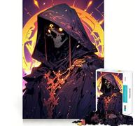 Puzzle de 1000 pièces représentant Un Squelette sous Une Capuche, pour Adultes et Adolescents, Jeu de réflexion, Loisirs, Bords précis, décoration Murale 38x52cm