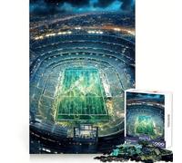 Puzzle de 1000 pièces représentant Un Stade de Football américain pour Adultes Stimulation Cognitive, détente et Casse-tête Un Cadeau de Noël Chic et Original (38x26cm)