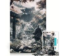 Puzzle de 1000 pièces représentant Un Temple Antique de samouraïs, idéal pour Les Adolescents Stimule la mémoire, se détend et s'amuse Découpe de qualité supérieure Cadeau élégant (50x75cm)
