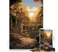 Puzzle de 1000 pièces représentant Un Temple Antique, idéal pour Adultes réflexion stratégique, évasion paisible, Assemblage précis, Cadeau Parfait (50x75cm)