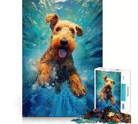 Puzzle de 1000 pièces représentant Un Terrier sous-Marin,idéal pour Les Adolescents Détente et Stimulation intellectuelle Taille Uniforme,pièces précises à Faire en Groupe à l'intérieur