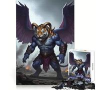 Puzzle de 1000 pièces représentant Un Tigre ailé et Un Paysage dévasté par la Guerre, idéal pour Les Adolescents Ce Puzzle favorise la Concentration, la détente et Offre Un Cadeau mémorable (38x52cm)