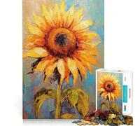 Puzzle de 1000 pièces représentant Un Tournesol, idéal pour Les Adolescents Jeu de logique Fine, Passe-Temps Calme, Bords Nets, Collection d'œuvres d'art 38x26cm