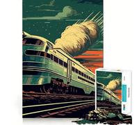 Puzzle de 1000 pièces représentant Un Vieux Train, pour Adultes, Stimulant la logique, Amusant à Partager, Finition Premium, Cadeau élégant (38x52cm)
