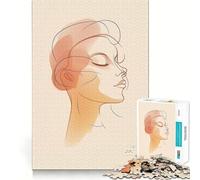 Puzzle de 1000 pièces représentant Un Visage de Femme,idéal pour Adultes Un Exercice Amusant et Relaxant,découpé au Laser avec des matériaux de qualité supérieure,pour Une activité de Groupe