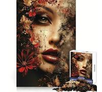 Puzzle de 1000 pièces représentant Un Visage de Femme, idéal pour Les Adolescents, activité Physique et de Loisirs, Cadeau d'anniversaire sans Couture (38x26cm)