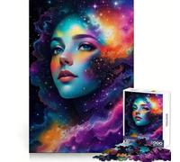 Puzzle de 1000 pièces représentant Un Visage de Jeune Fille nébuleuse, idéal pour Adultes Un Passe-Temps intellectuel et apaisant, aux découpes nettes, Un Cadeau Unique (38x26cm)
