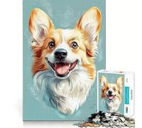 Puzzle de 1000 pièces représentant Un Welsh Corgi,idéal pour Les Adolescents activité ludique et stimulante de Haute précision,découpe précise et apaisante (50x75cm)