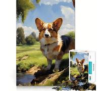 Puzzle de 1000 pièces représentant Un Welsh Corgi Pembroke, idéal pour Les Adolescents Un Cadeau Original et Amusant ! (38x26cm)