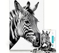 Puzzle de 1000 pièces représentant Un zèbre Jeu de réflexion et de précision Découpe de Haute précision Passe-Temps Fascinant pour Les Moments de détente (50x75cm)