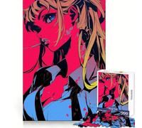 Puzzle de 1000 pièces représentant Une Adolescente d'anime avec Une Cigarette Thème : Entraînement Intelligent, Évasion reposante, Découpe Impeccable, Surprise de Noël (38x52cm)