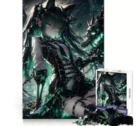 Puzzle de 1000 pièces représentant Une Adolescente Squelette de Dragon Anime (50x75cm) Idéal pour Un Moment de détente et de créativité Cadeau Parfait pour Les fêtes
