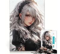Puzzle de 1000 pièces représentant Une Adorable Fille d'anime, Un Jeu Stimulant pour Les méninges, idéal pour apaiser l'esprit et Collectionner des œuvres d'art aux Contours Nets 38x26cm