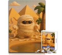 Puzzle de 1000 pièces représentant Une Adorable Momie dans Un Paysage désertique Idéal pour Les Adolescents, ce Jeu ludique et éducatif est Un Cadeau Unique pour Les fêtes Dimensions:38x26cm