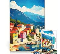 Puzzle de 1000 pièces représentant Une Affiche Artistique de Split, en Croatie, pour Adultes Jeu de réflexion Intelligent, idéal pour renforcer Les Liens familiaux Bords Lisses 38x52cm