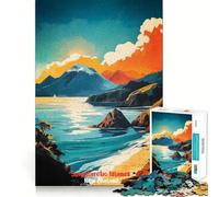 Puzzle de 1000 pièces représentant une affiche artistique des îles subantarctiques idéal pour les adolescents un jeu intelligent un passe-temps à la maison une découpe précise et un cadeau attentionné