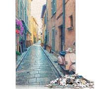 Puzzle de 1000 pièces représentant Une Affiche de Rue de Saint-Tropez pour Adultes. Jeu de Puzzle Stimulant et Amusant. 1000 pièces (75 x 50 cm).