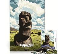 Puzzle de 1000 pièces représentant Une Affiche du Parc National de Rapa NUI, Jeu de logique pour Adolescents, pièce de Collection découpée avec précision (38x26cm)