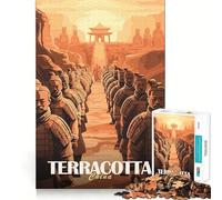 Puzzle de 1000 pièces représentant Une armée de Terre Cuite, idéal pour Les Adolescents Stimule la mémoire, Plaisir Lent, Bords Nets, Cadeau de Noël 50x75cm