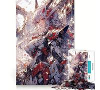 Puzzle de 1000 pièces représentant Une Armure robotique de Fille d'anime pour Adultes Jeu Stimulant la réflexion,Structure à emboîtement précise,Facile à Apprendre,pour Le Plaisir de Toute la Famille